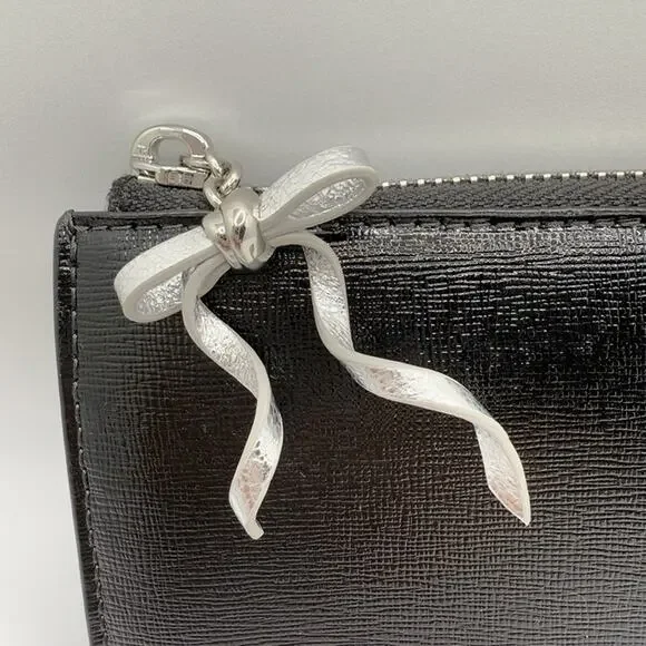 Kate Spade Whiskers Zip Around Continental Wallet KI714 Black with White Cat - Picture 6 of 12